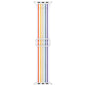 Apple watch replacement strap nylon White Strip Rainbow
